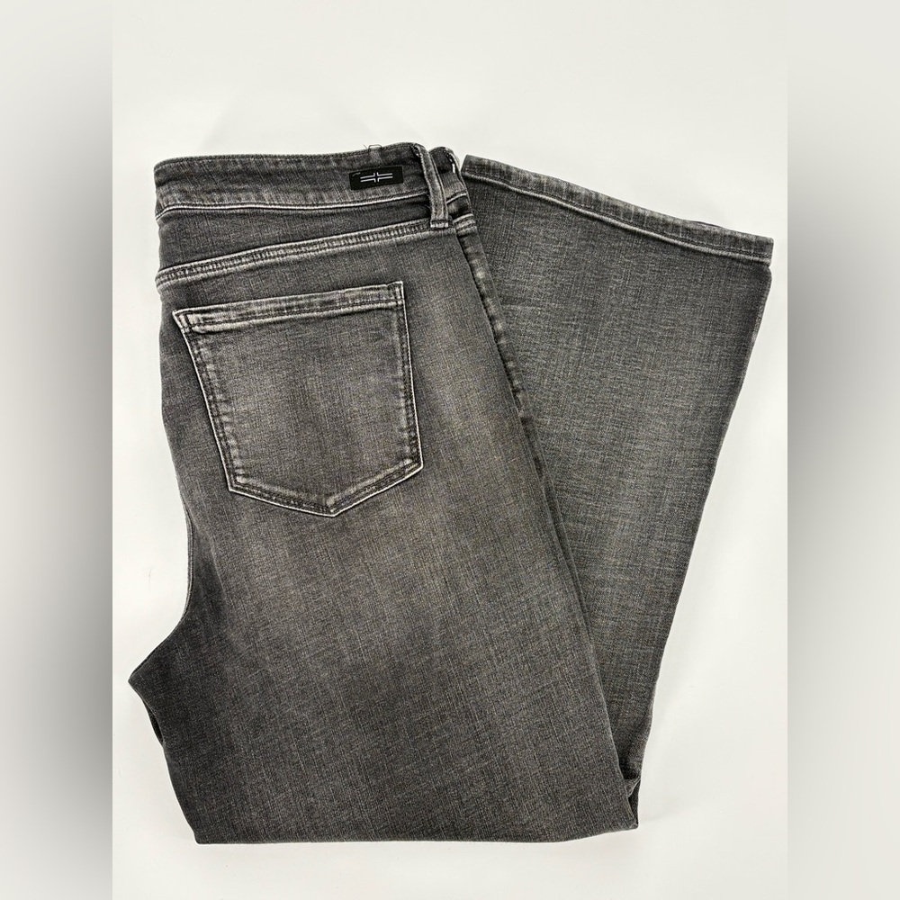 LIVERPOOL LOS ANGELES Jean The Crop Flare Distressed Black Women’s 31/12